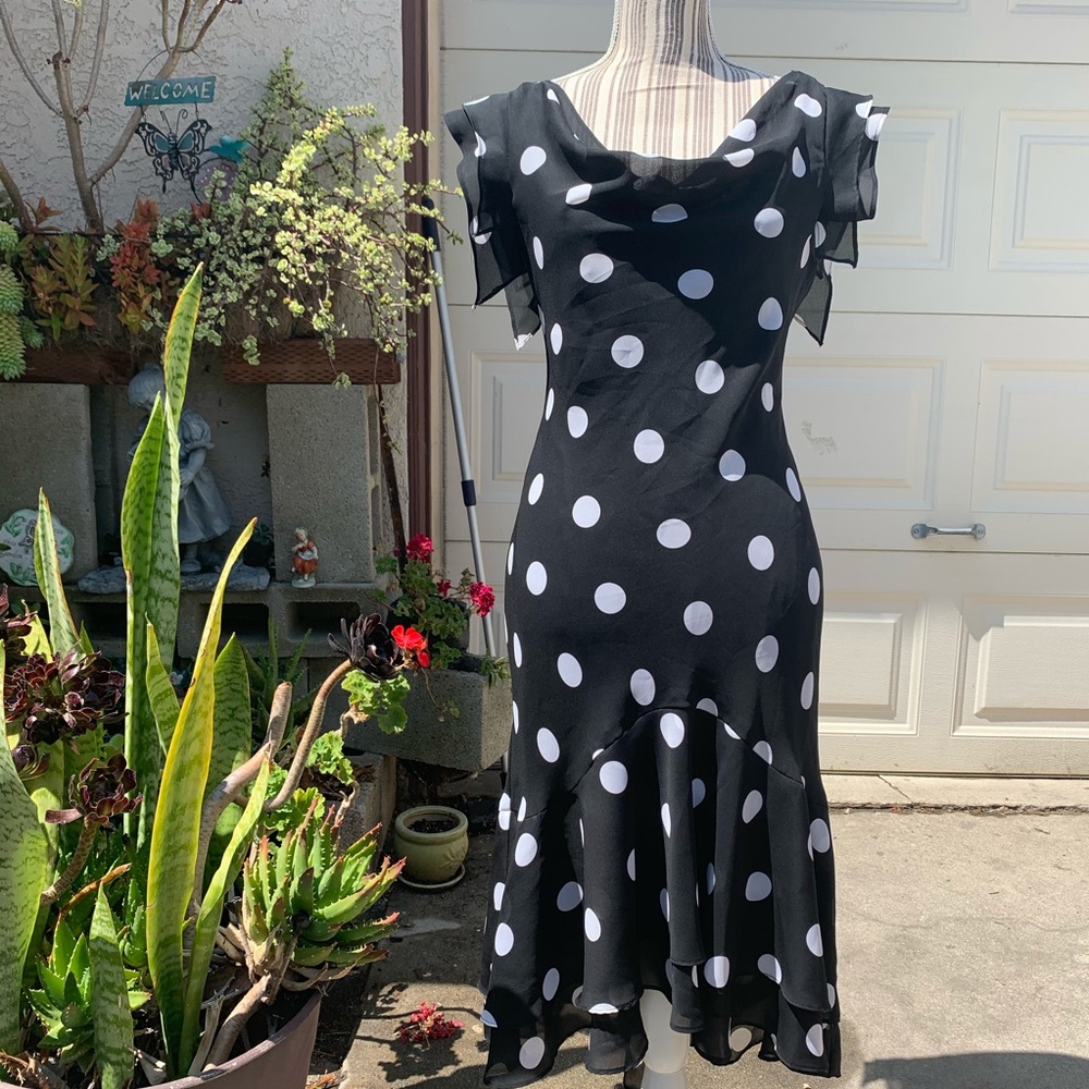 🤩 Polka dot vintage flare dress